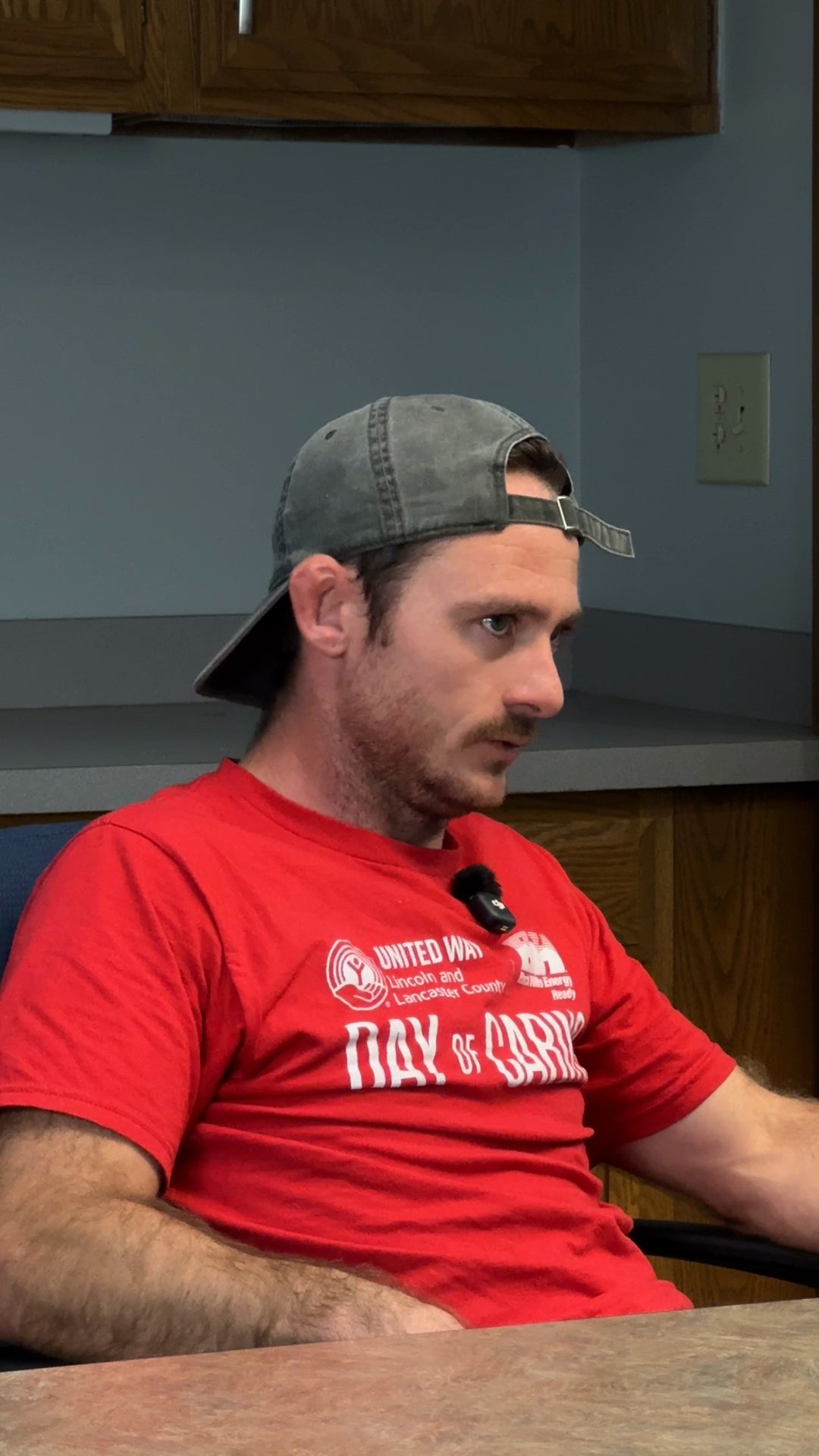 Still from Luke's interview about delegating in a tile business.