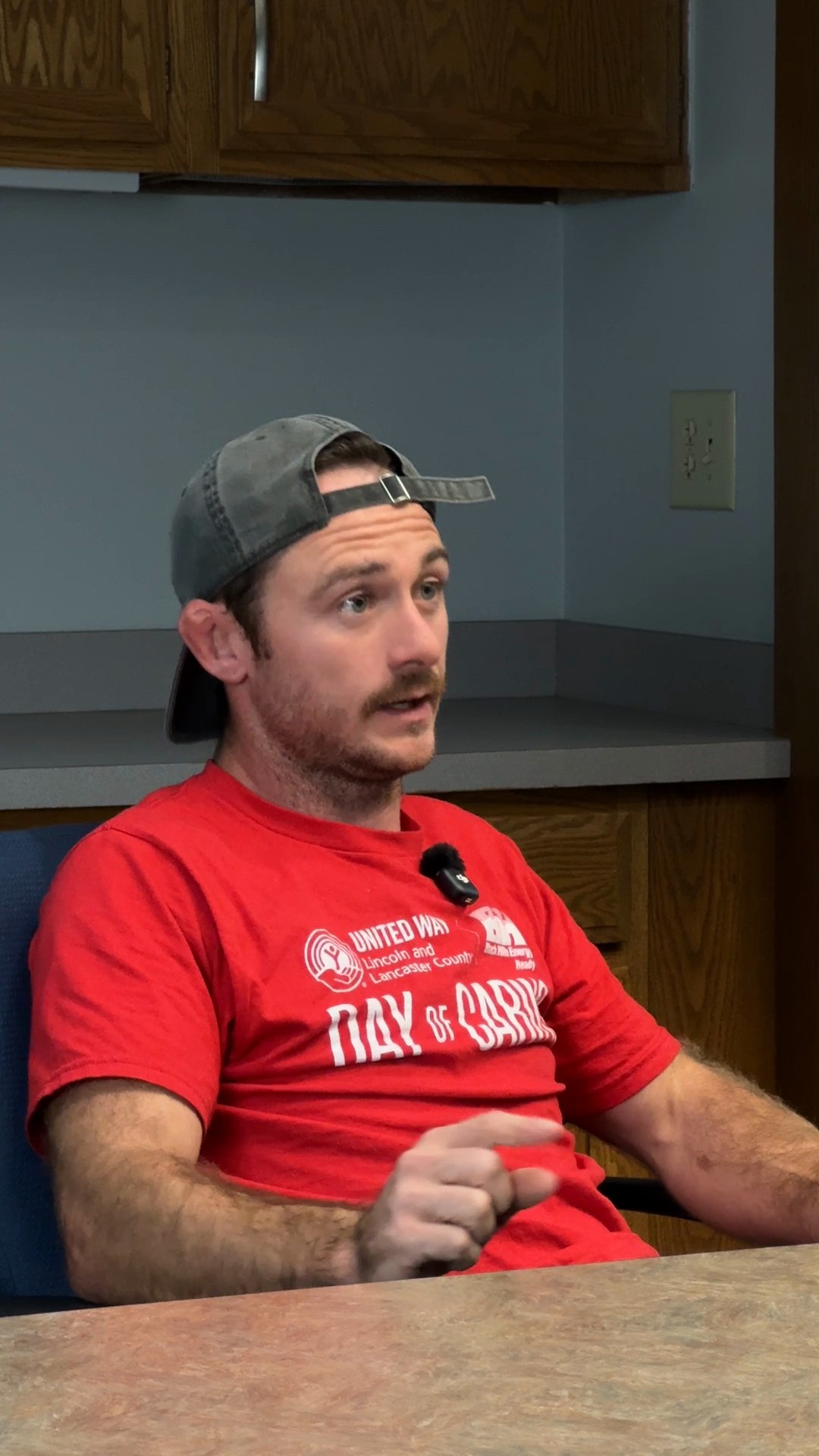 Still from Luke's interview about delegating in a tile business.