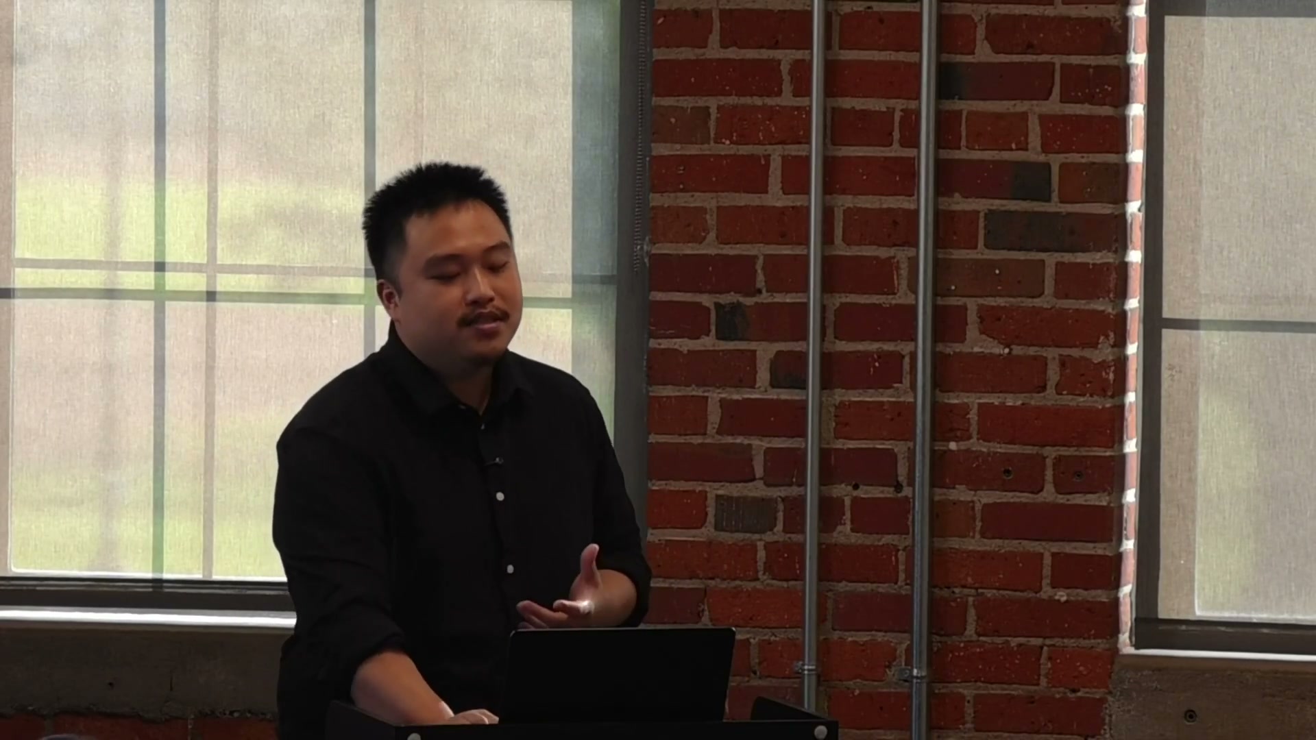 Eric Yim speaking at 1 Million Cups Lincoln: Why your best-fit customers can't find you online